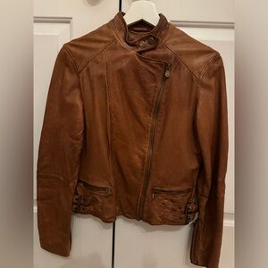 Ralph Lauren leather moto jacket size 0